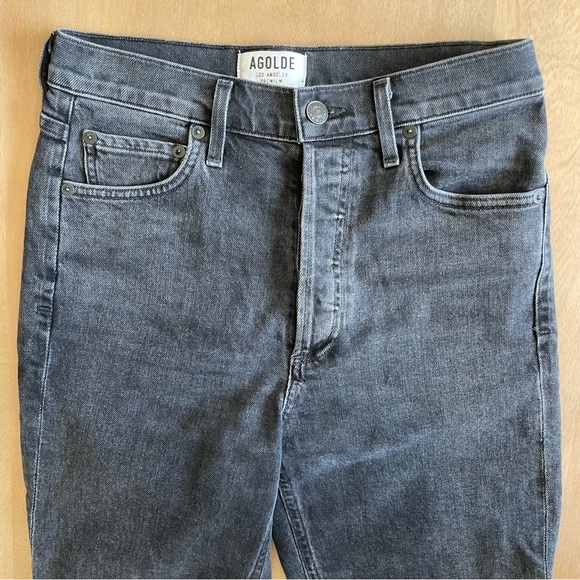 Women's AGOLDE Black Nico Jeans - Picture 3 of 11